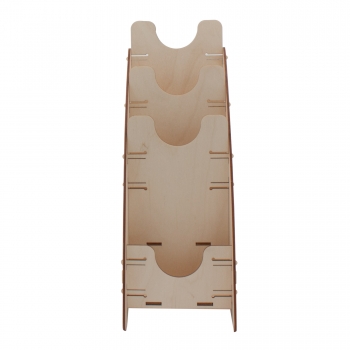 Preview: no.703 Prospektständer DIN lang 3-fach